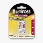 باتری نیم قلمی Uniross MAX Power Alkaline