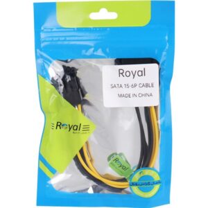 کابل برق 6 پین به ساتا ROYAL