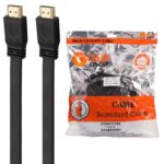 کابل اچ دی ام ای فلت 10 متری GOLD OSCAR HDMI