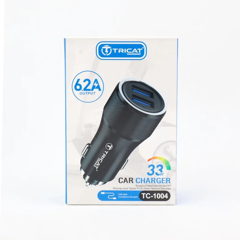 شارژر فندکی فست شارژ 33 وات تریکت TRICAT TC-1004