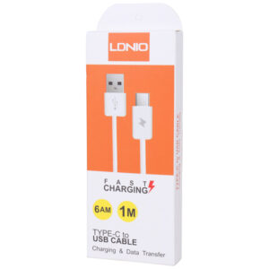 کابل شارژ الدینیو تایپ سی LDNIO 6AM