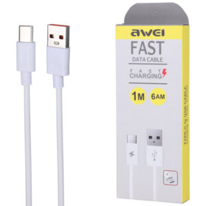 کابل شارژ تایپ سی AWEI 6AM