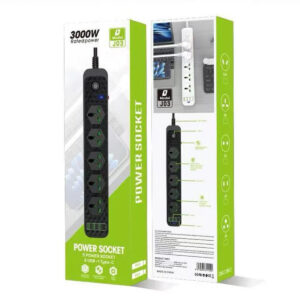 چند راهی برق 3000 واتی برند power socket مدل J03