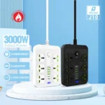 چند راهی برق 3000 واتی برند power socket مدل J10