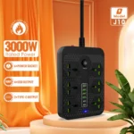 چند راهی برق 3000 واتی برند power socket مدل J10