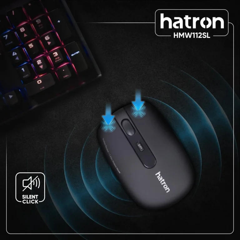 موس بی سیم مشکی HATRON  HMW-112SL
