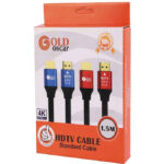 کابل اچ دی ام ای 1/5متری GOLD OSCAR HDMI 4K