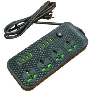 چند راهی برق 3000 واتی برند power socket مدل J08