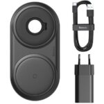 شارژر وایرلس باسئوس BASEUS 2IN1 W511