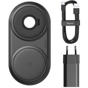شارژر وایرلس باسئوس BASEUS 2IN1 W511