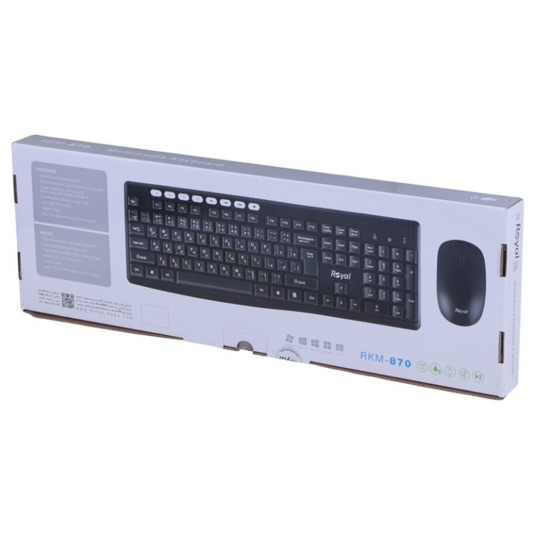 کیبورد و موس بی سیم ROYAL R-KM870