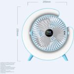 پنکه شارژی رومیزی مدل JN-668 با نور RGB