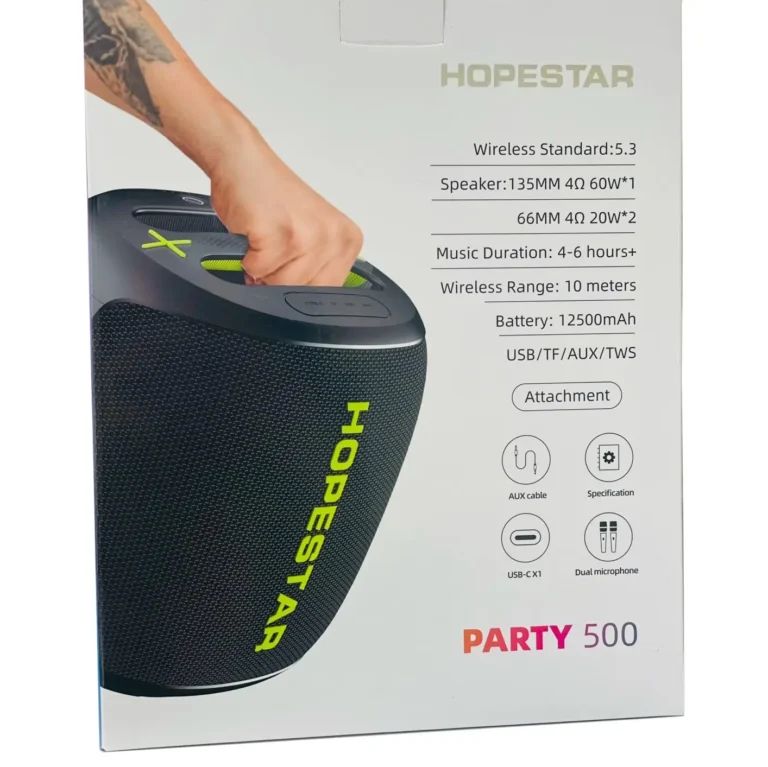 اسپیکر بلوتوثی هوپ استار مدل 500