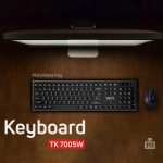 کیبورد بی سیم تسکو مدل TK7005W