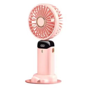 پنکه شارژی دستی درجه یک LED digital display fan