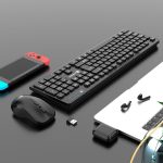کیبورد و موس بی سیم مشکی لایماید LIMETDE w100