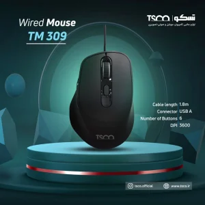 موس سیم دار تسکو TSCO TM309